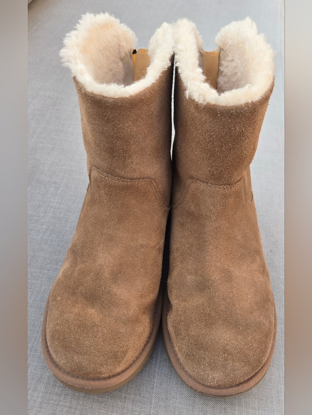 UGG Kids Brown Suede Cozy Winter Boots